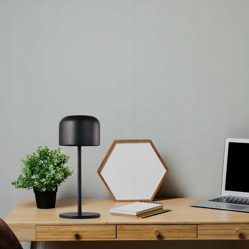 Lampka Biurkowa Nocna V-TAC 1,5W LED 21cm Ładowanie Ściemnianie Czarna VT-1