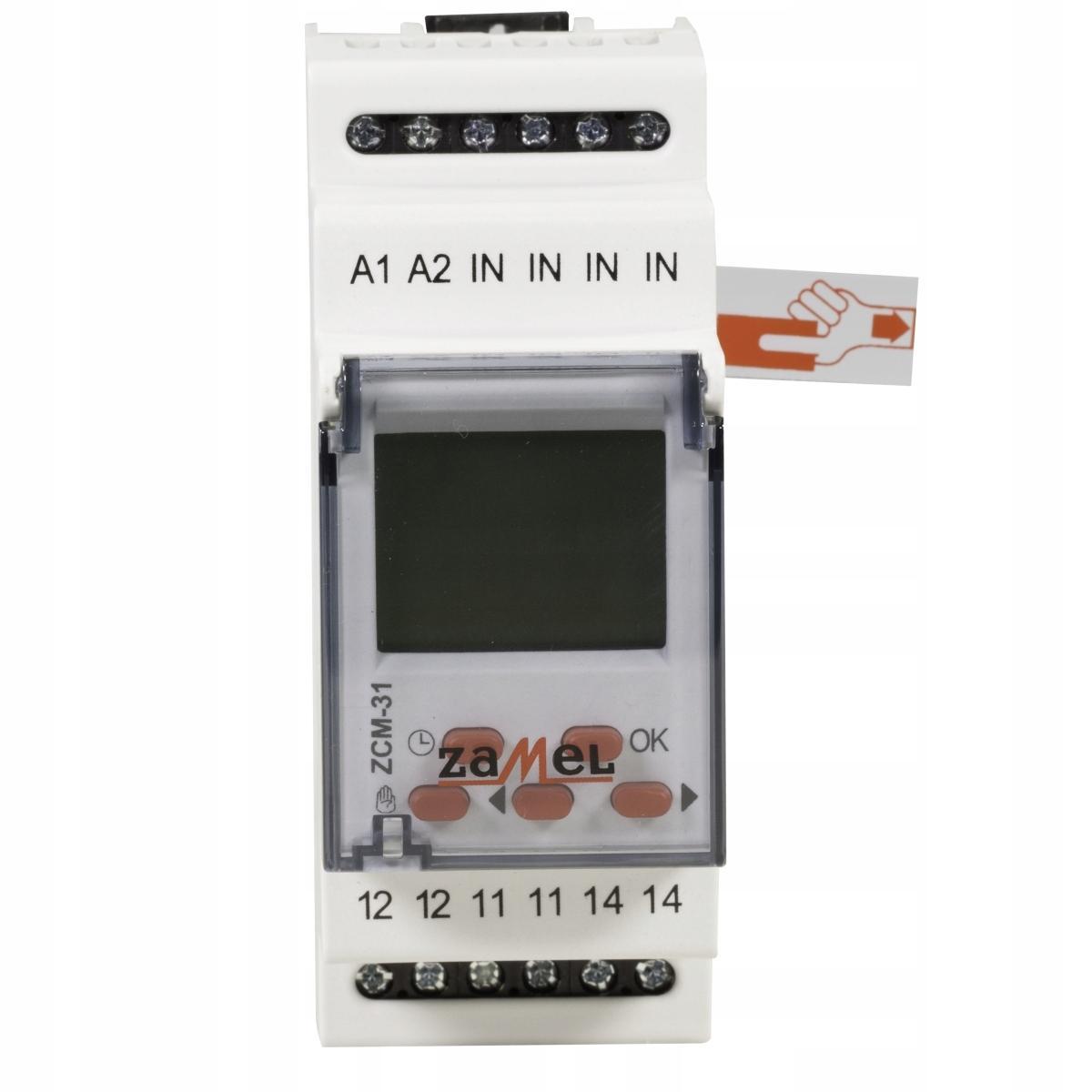 ZAMEL Programator czasowy 1-kanałowy, astronomiczny 230V AC ZCM-31