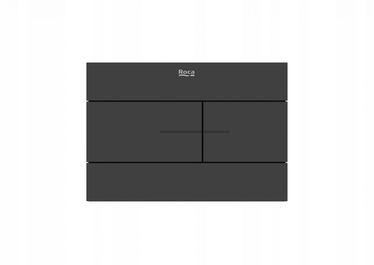 Przycisk ROCA DUPLO S PS2 podwójny czarny mat 194 x 134 x 6 mm