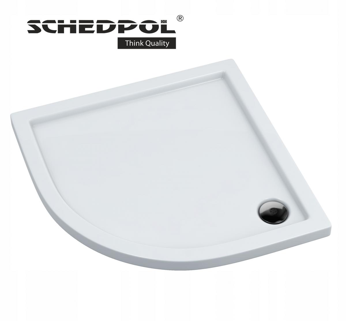 Brodzik kompozytowy 3.063 Stabilsound Plus 80x80x5 cm R55 Corrina, półokr