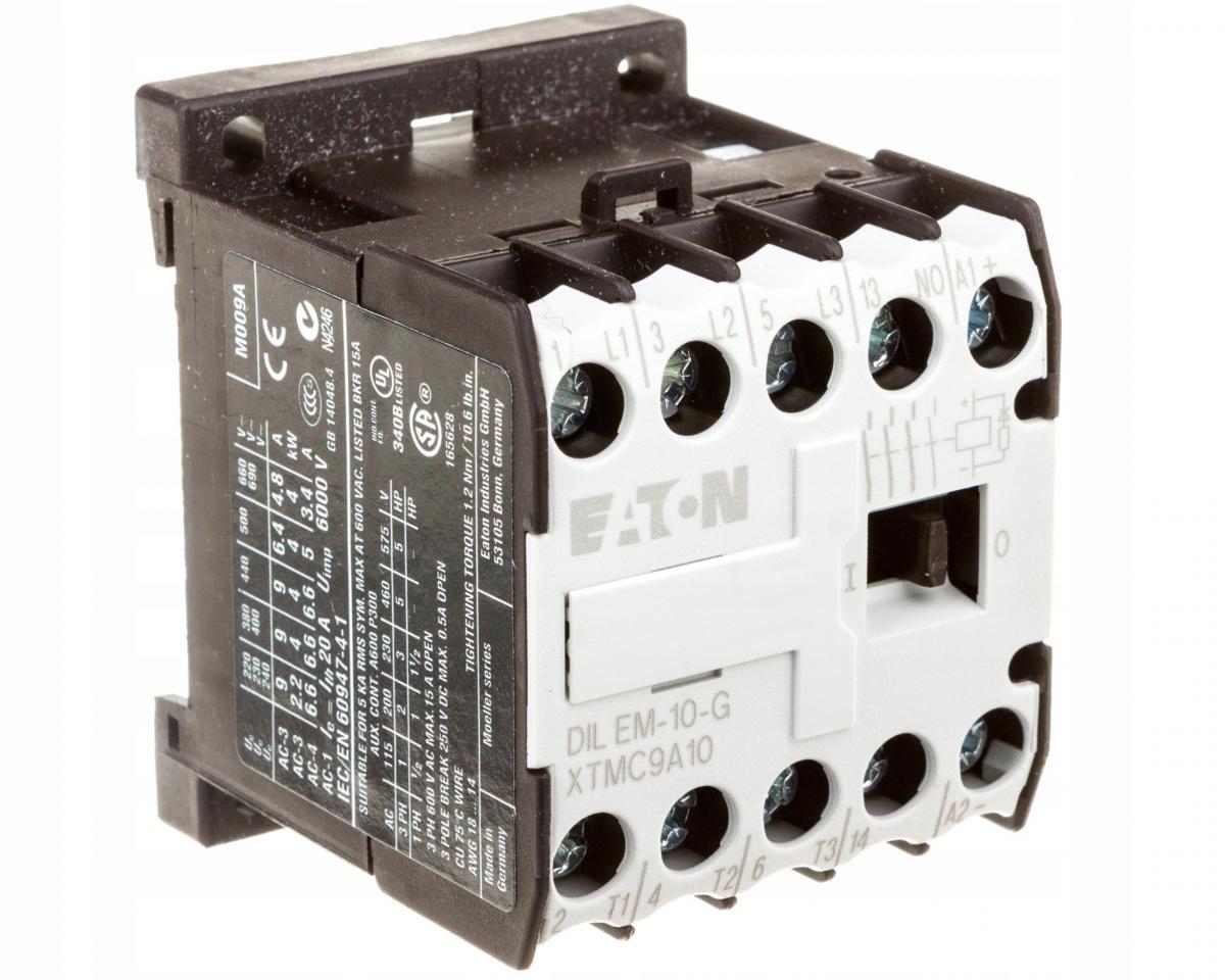 EATON Stycznik AC-3/I=9A P=4kW/ 1Z 0R DILEM-10-G(220VDC)