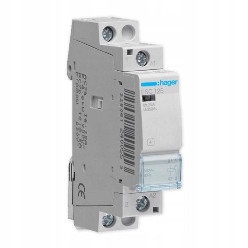 HAGER Stycznik 230VAC 1NO 25A AC-7a/b