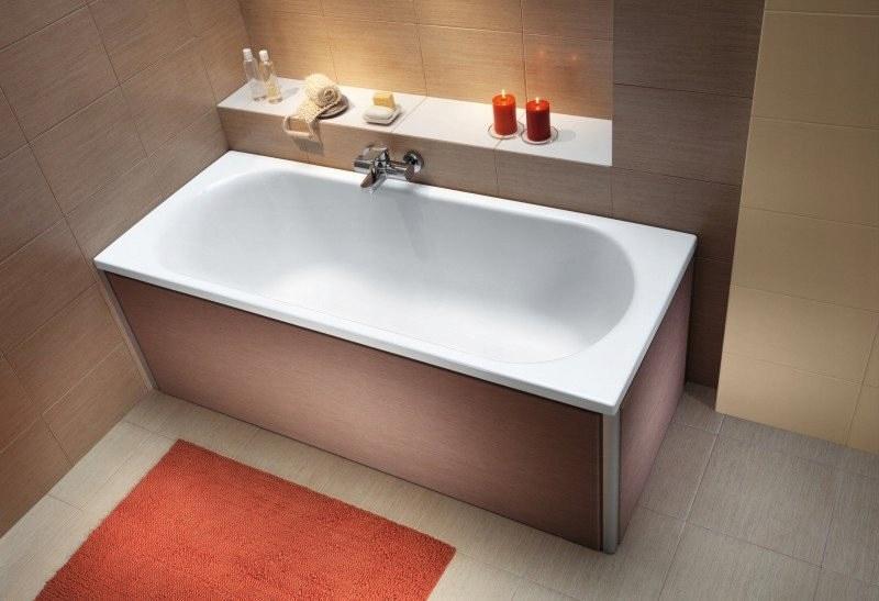 KOŁO Wanna akrylowa prostokątna GEBERIT Opal Plus 1700 700 mm biała