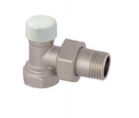 Zawór powrotny, DN 15 - 1/2, kątowy, niklowany