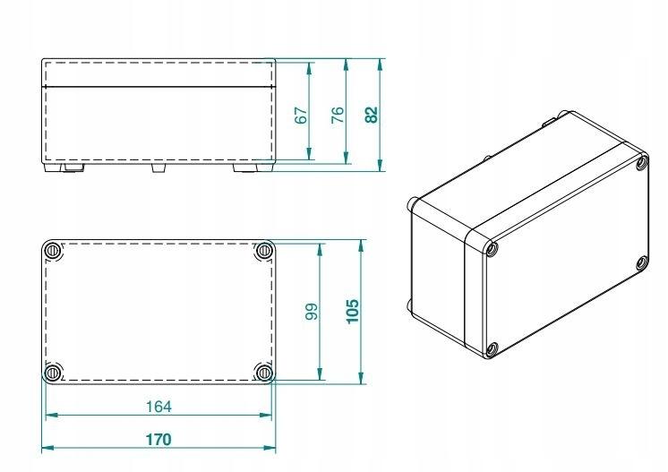 ELEKTRO-PLAST NASIELSK Puszka natynkowa 220x170x86 IP65 INDUSTRIAL