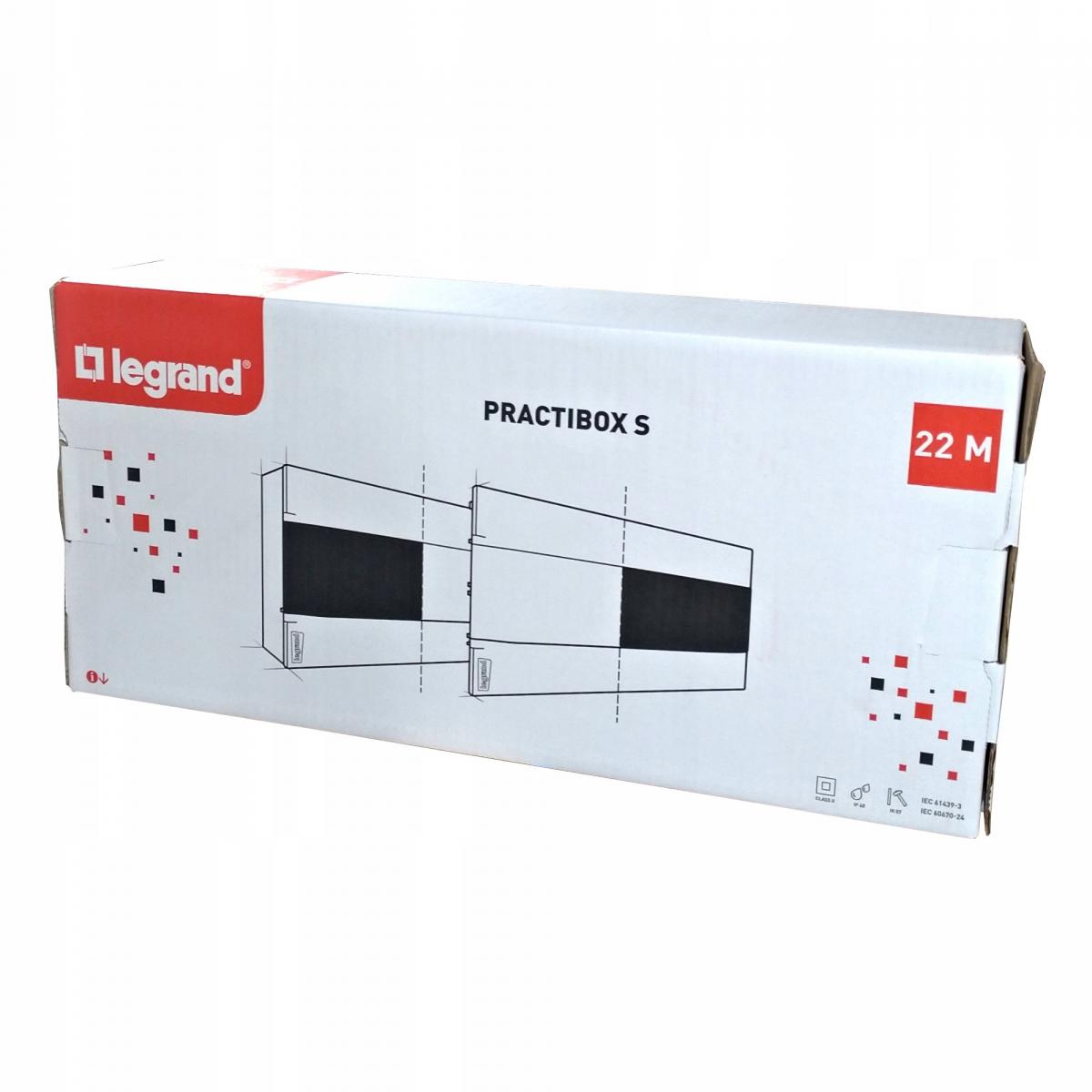LEGRAND Rozdzielnica natynkowa PRACTIBOX S 1x22 drzwi przezroczyste