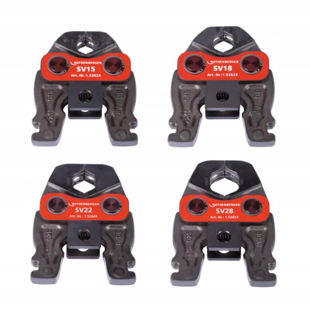 ROTHENBERGER Zestaw 4 szczęk Compact SV15 18-22-28 mm