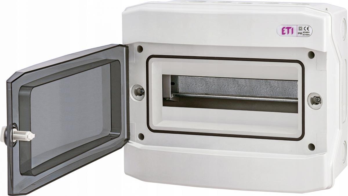 Rozdzielnica natynkowa ECH-12PT 12 modułów drzwi transparentne IP65 1500V D