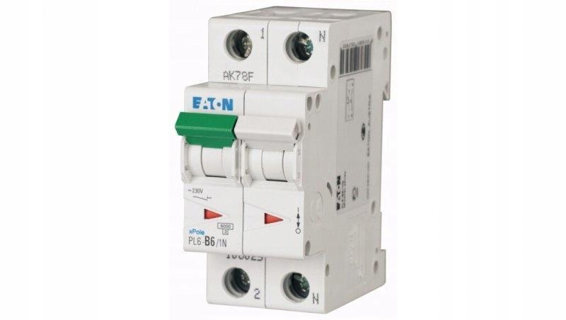 EATON Wyłącznik nadprądowy 6kA PL6-B6/1N
