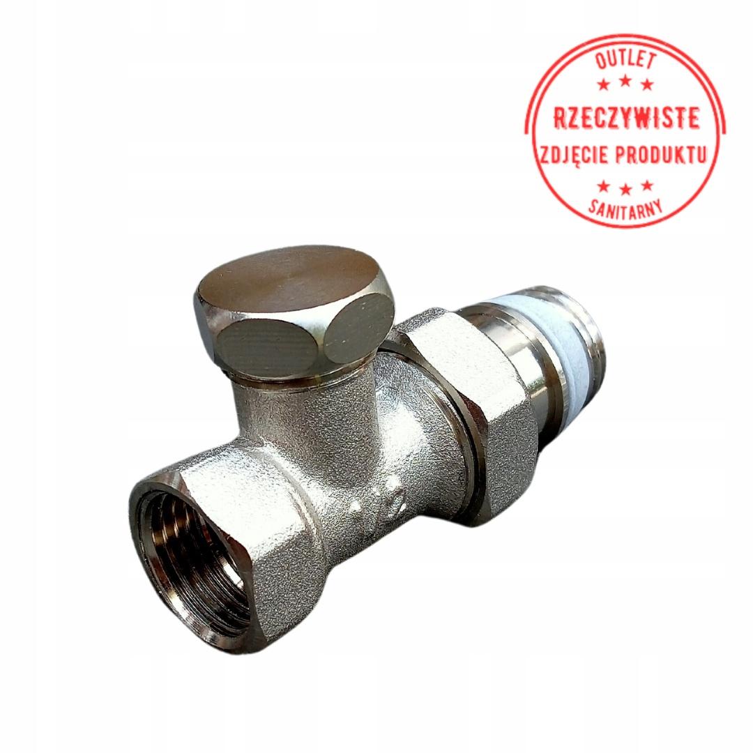 Combi 2, zawór powrotny, DN15 - 1/2, prosty, niklowany