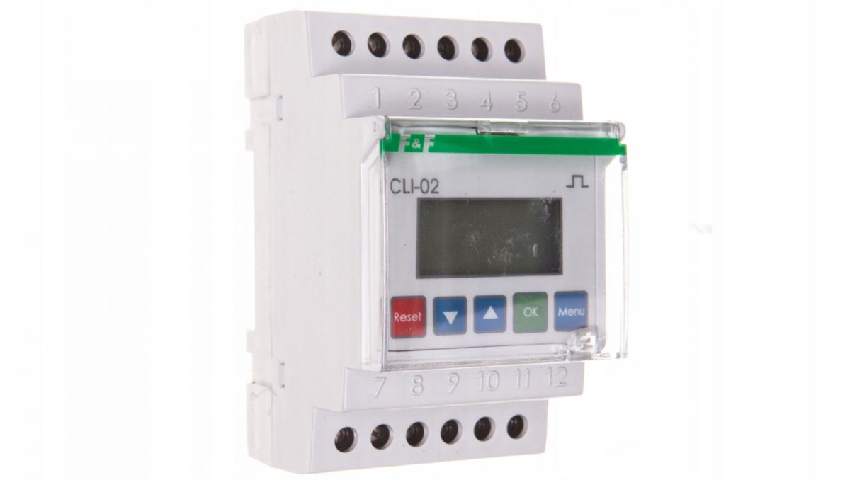 Licznik impulsów CLI-02 Licznik impulsów zasilanie 24-264V AC/DC 3 moduły
