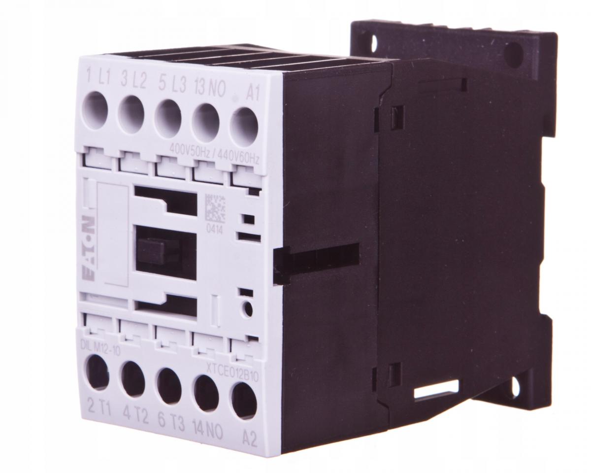 EATON Stycznik mocy I=12A [AC-3], 1Z 0R DILM12-10(400V50HZ,440V60HZ)