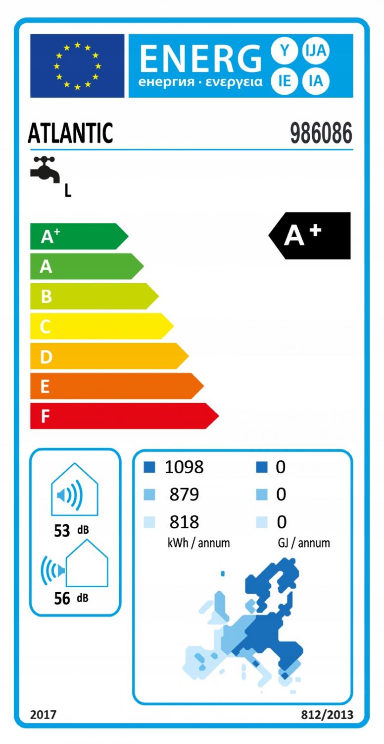 ATLANTIC Pompa ciepła do c.w.u. Explorer 200 WiFi R290