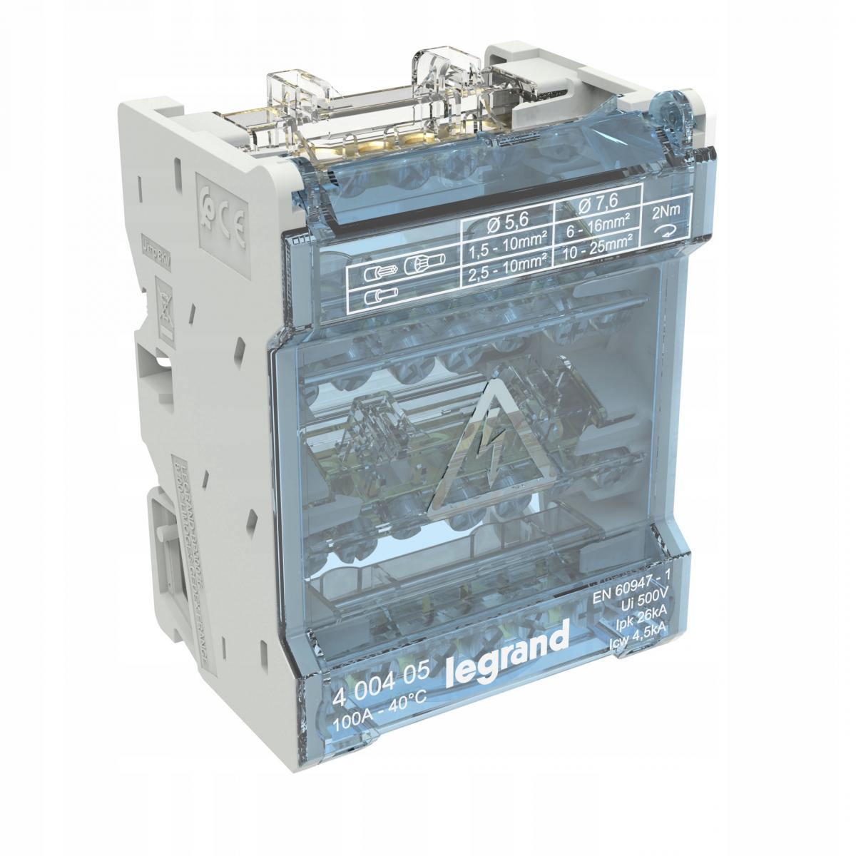 LEGRAND Modułowy blok listew rozdzielczych 4M 4P-6 100A