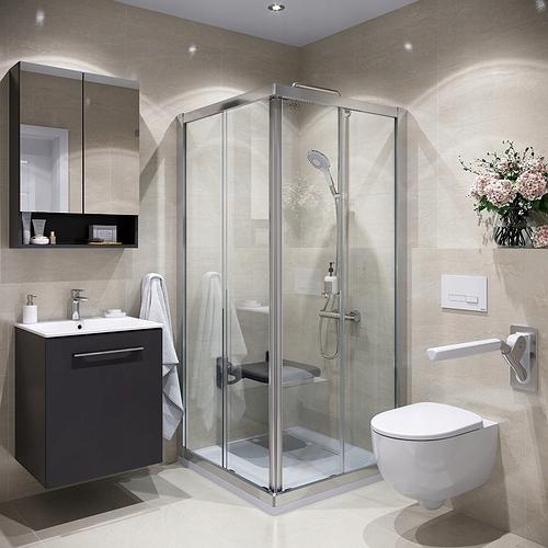 Miska wisząca WC Selnova, Lejowa, B35.5 cm, H37 cm, T53 cm, podwyższona, uk