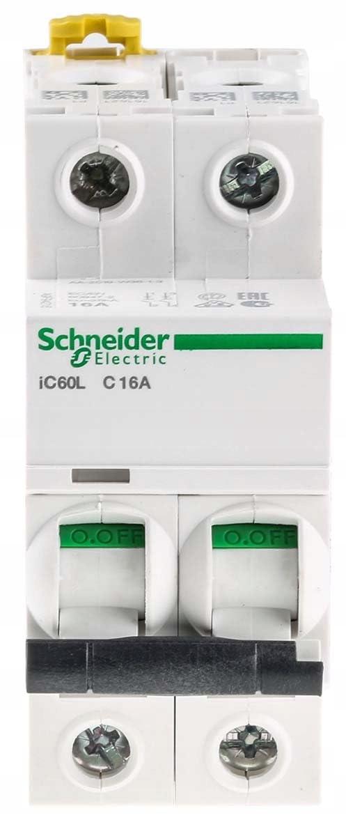 SCHNEIDER ELECTRIC Wyłącznik nadprądowy iC60L-C16-2 C 16A 2-biegunowy