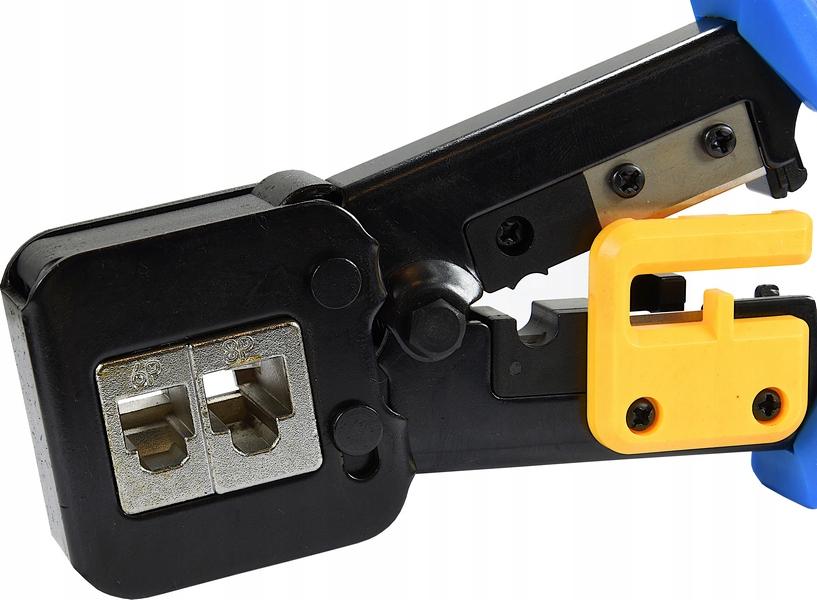 Zaciskarka 8P/6P/4P (RJ45/RJ12/RJ11) do wtyków przelotowych typu EZ ALANTEC