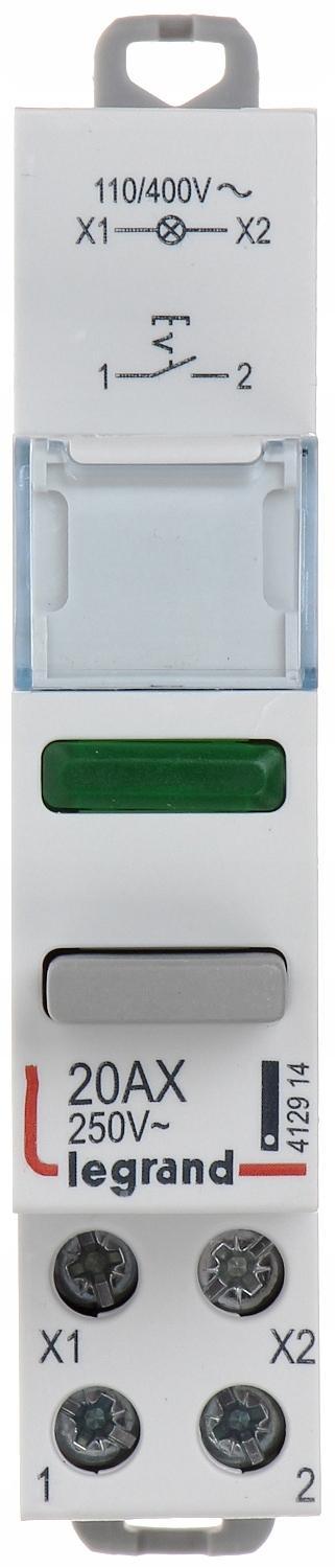 Łącznik przyciskowy z lampką, do sterowania odbiornikami energii elektryczn