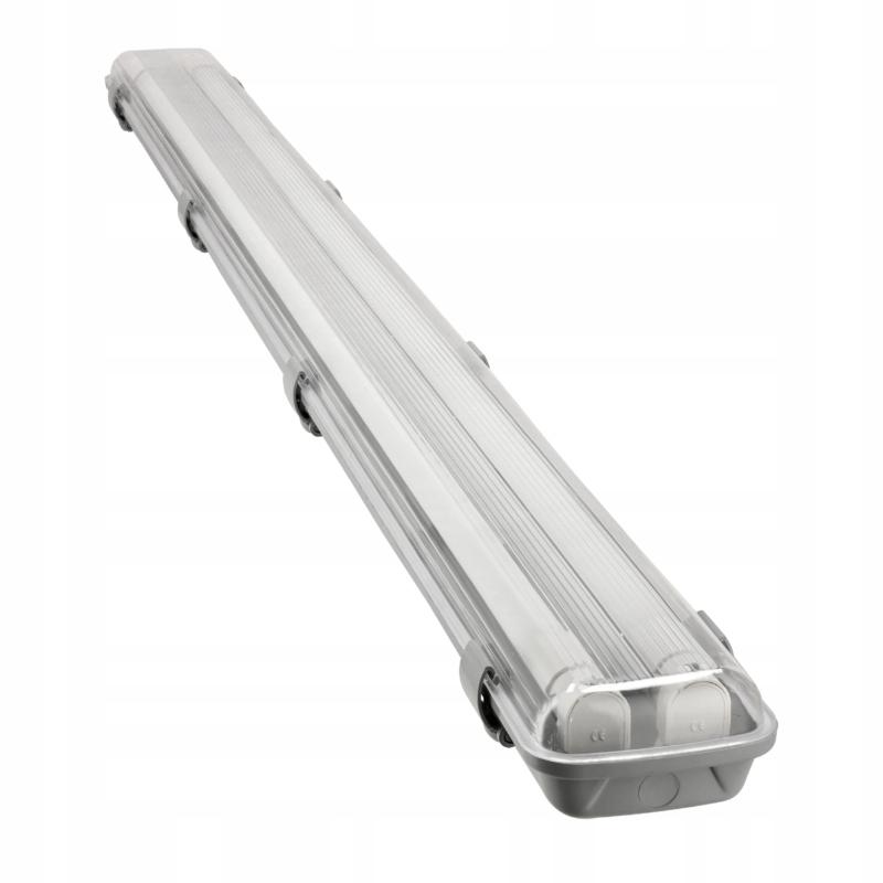 Oprawa hermetyczna do tub LED G13, 2xT8, 2x18W, 2x1800lm, 4000K, IP65, 120c