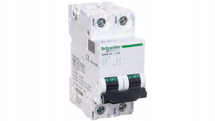 SCHNEIDER ELECTRIC Wyłącznik nadprądowy C60H-DC-C3-2 C 3A 2-biegunowy