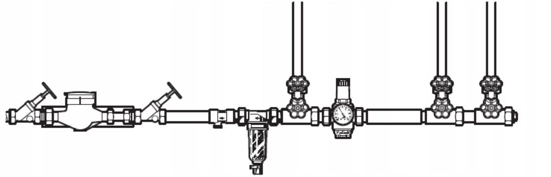 RESIDEO BRAUKMANN Filtr mini-plus do wody pitnej, 1, z opłukiwaniem