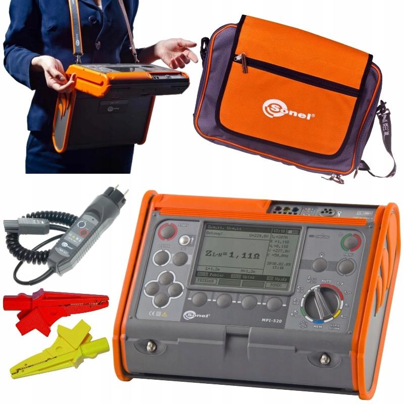 MPI-520 Wielofunkcyjny miernik parametrów instalacji elektrycznych z Certyf