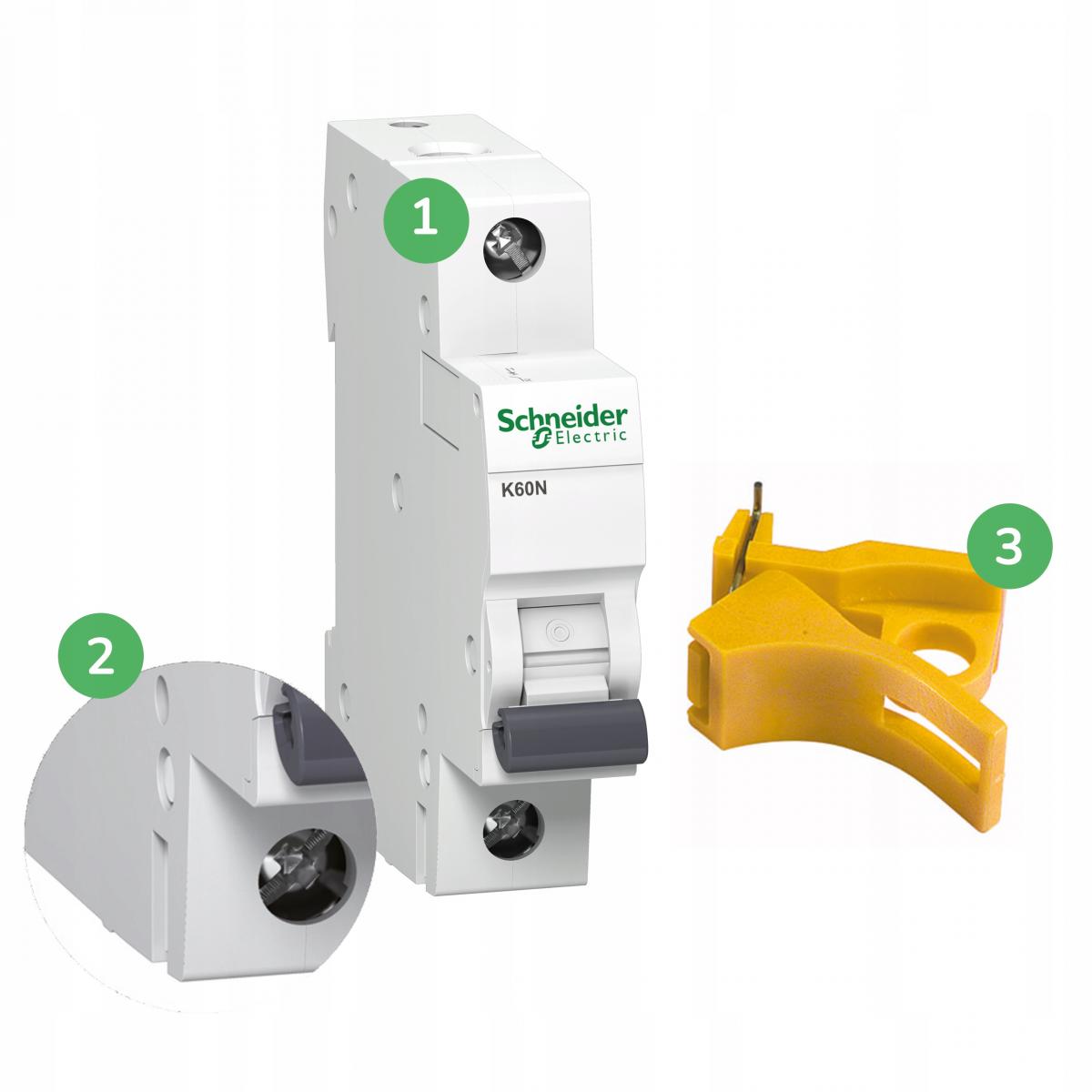 SCHNEIDER ELECTRIC Wyłącznik nadprądowy K60N-B16-3 B 16A 3-biegunowy