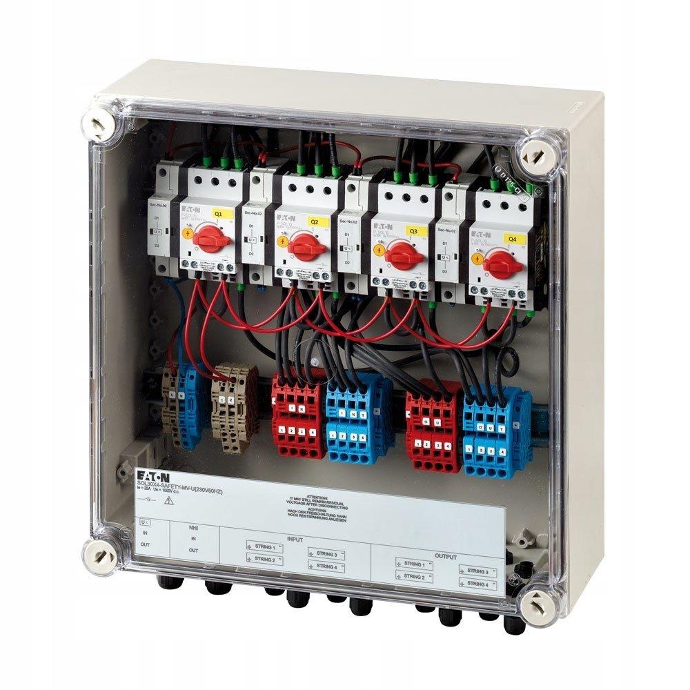 Rozłącznik przeciwpożarowy do PV 30A, MC4, wyzw. podnap. zwł. 230V50Hz SOL3