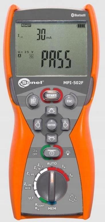 MPI-502F Wielofunkcyjny miernik parametrów instalacji elektrycznej