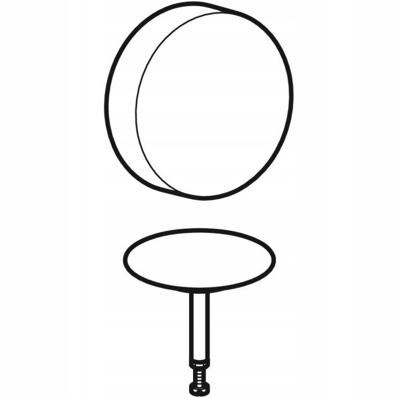 GEBERIT Zestaw wykończeniowy syfonu wannowego biały-alpin