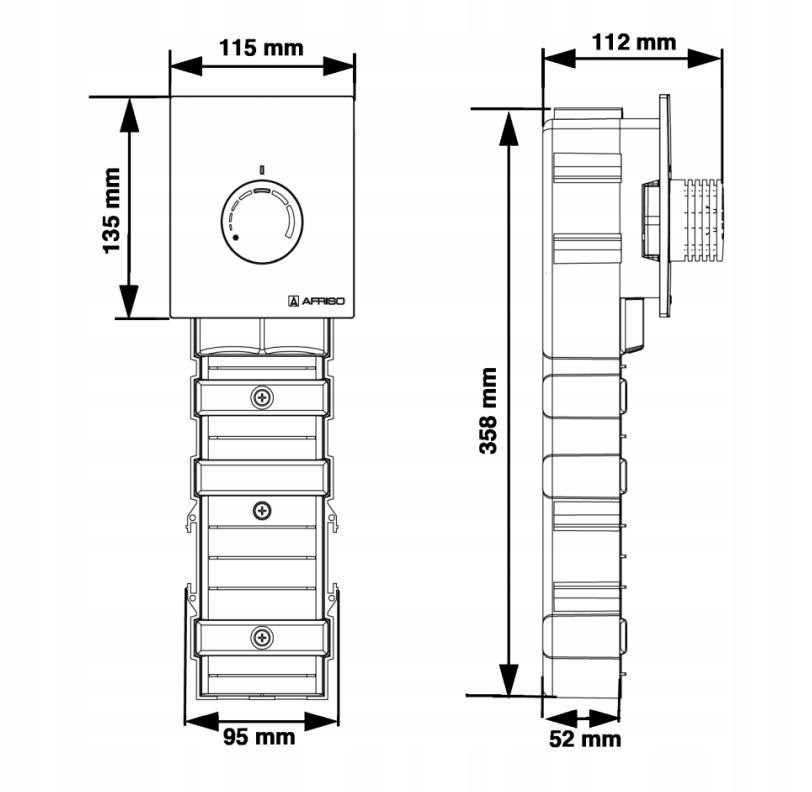 AFRISO-ZESTAW RTL-BOX 324 VARIO TERM.P/T 78330