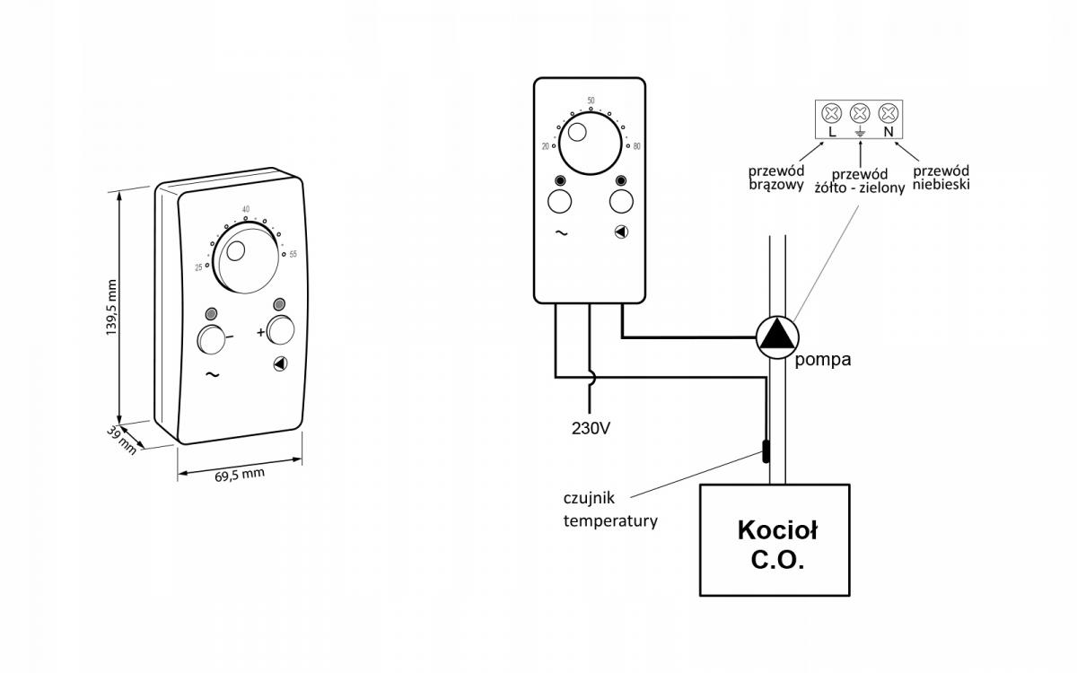 AURATON Volans - sterownik pomp C.O., (następca modelu 1106)