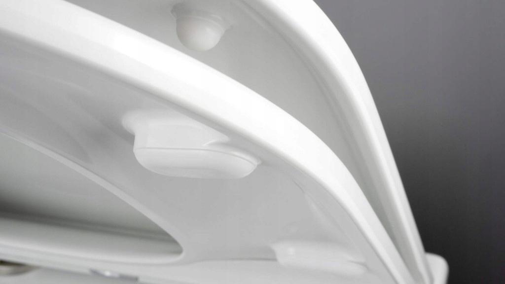 DEANTE Miska WC wisząca bezkolierzowa Round + deska