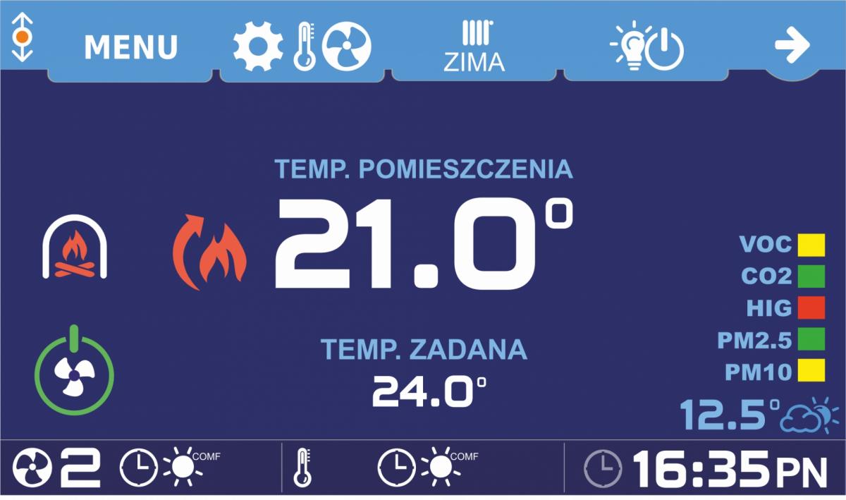 Rekuperator AVIRA 505 lewy Centrala wentylacyjna z odzyskiem ciepła 505