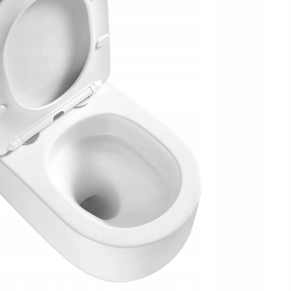 ZESTAW PODTYNKOWY WC KORFU Z PRZYCISKIEM 603 CHROM