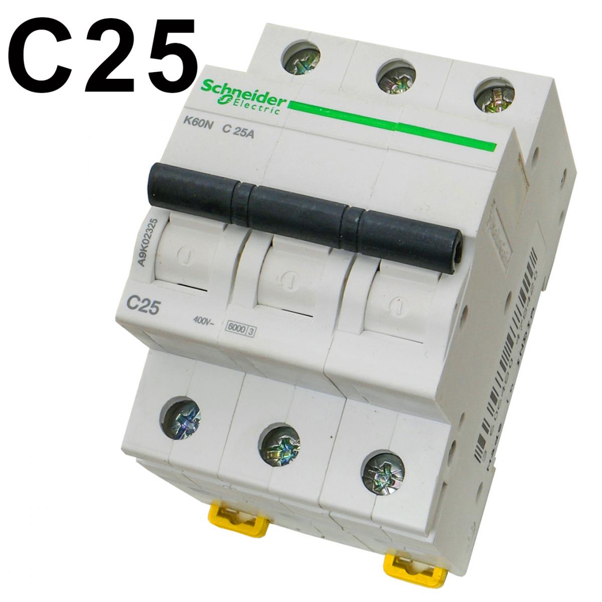 SCHNEIDER ELECTRIC Wyłącznik nadprądowy K60N-C25-3 C 25A 3-biegunowy