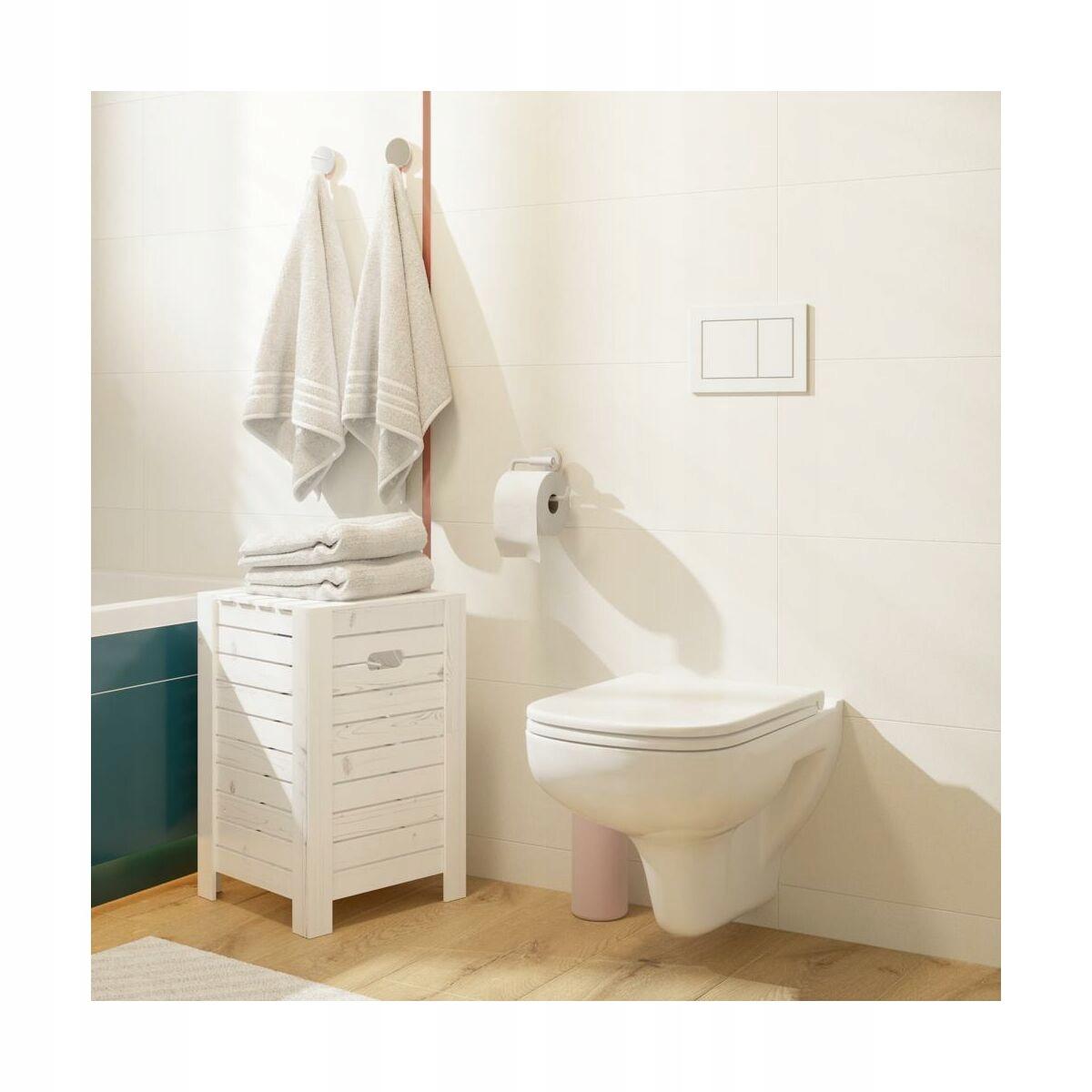 Zestaw 652 Miska zawieszana bezkołnierzowa Colour New CleanOn, deska duropl