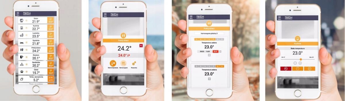 Sterownik zaworów termostatycznych przewodowo/bezprzewodowo TECH L-X Wi-Fi