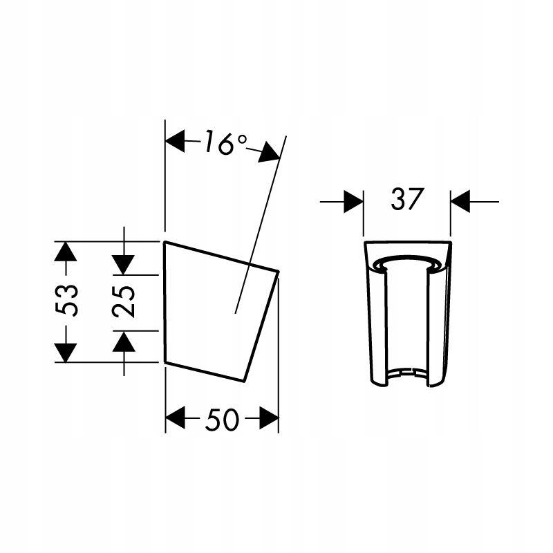 HANSGROHE Uchwyt prysznicowy HANSGROHE Porter'S chrom