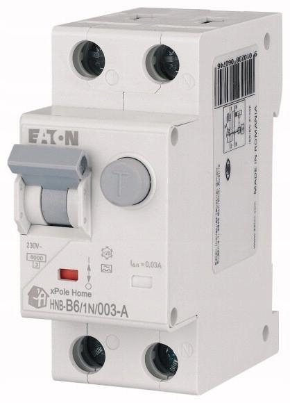 EATON Wyłącznik kombinowany 6kA typ A HNB-B6/1N/003-A
