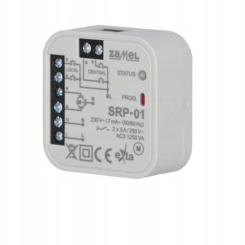 ZAMEL Sterownik rolet dopuszkowy przewodowy TYP: SRP-01