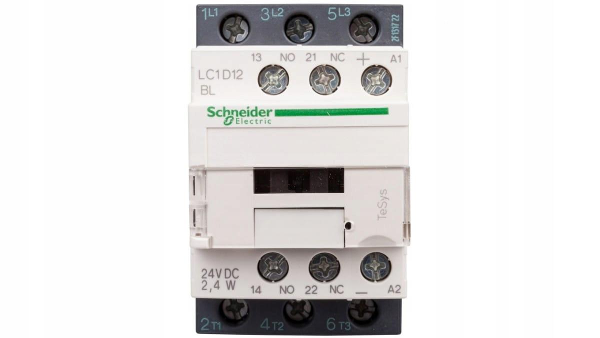 SCHNEIDER ELECTRIC Stycznik mocy TeSys D AC3 12A 3P 1NO 1NC cewka 24VDC