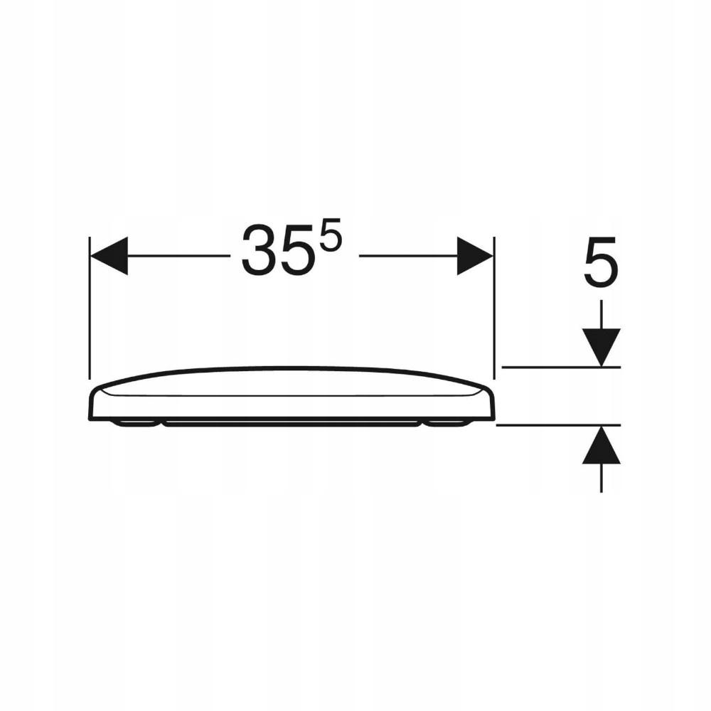 GEBERIT Deska sedesowa Selnova Compact 501.930.01.1 48h