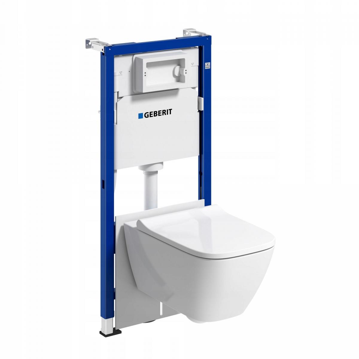 Stelaż WC GEBERIT Smyle Square Duofix Basic w komplecie z miską Smyle