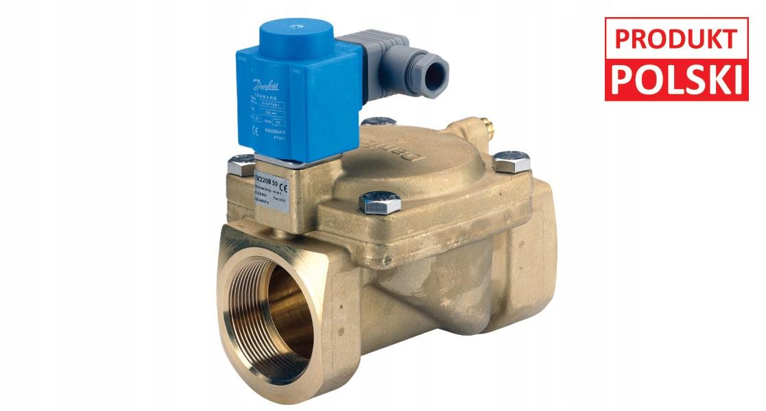Zawór elektromagnetyczny odcinający EV220B 50B NC, G2, 0,3-16 bar, Kv 40m3