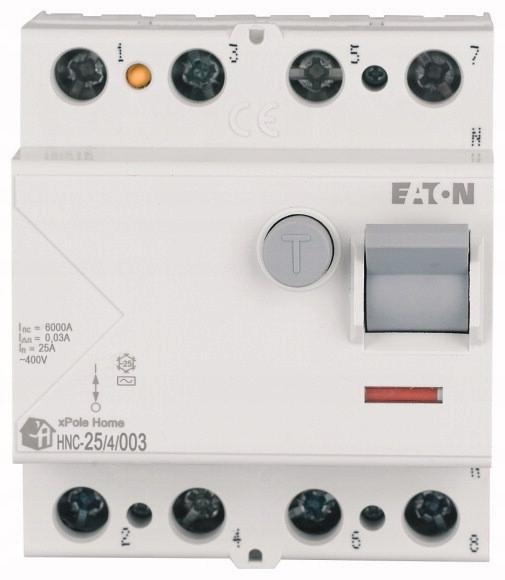 EATON Wyłącznik różnicowoprądowy 6kA typ AC HNC-25/4/003