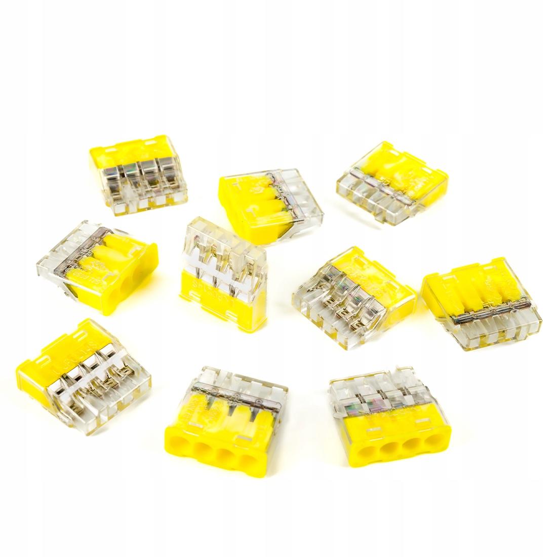 Szybkozłączka mini PC-214S do przewodu typu drut, 0,2-2,5mm2 opk=100szt