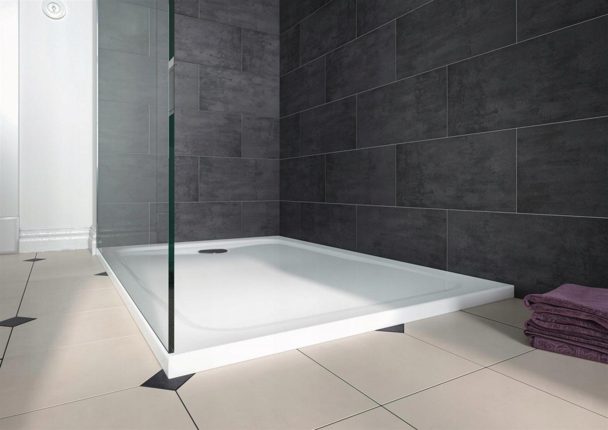 Brodzik stalowy emaliowany z ekstrapłaskim nośnikiem 80x80x1.8 cm KALDEWE