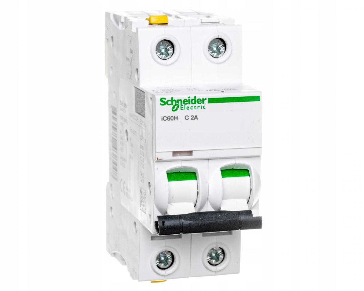 SCHNEIDER ELECTRIC Wyłącznik nadprądowy iC60H-C2-2 C 2A 2-biegunowy