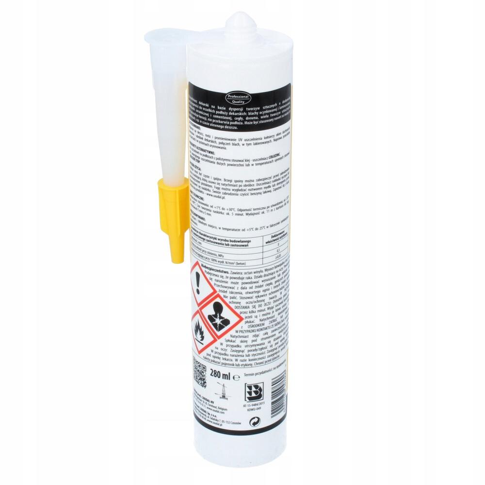 SOUDAL Specjalistyczny uszczelniaczh dekarski 280ml bezbarwny